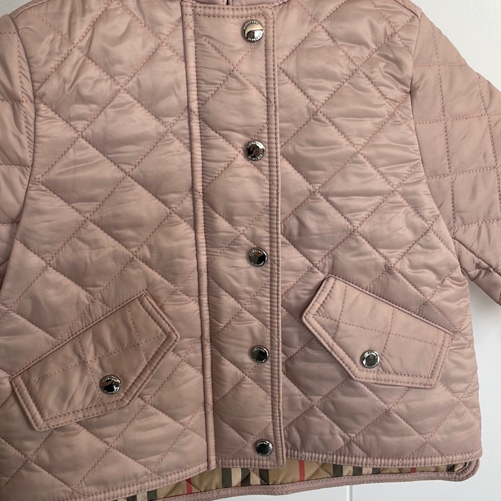 Burberry Pink Quilted Jacket - Picture 3 of 12
